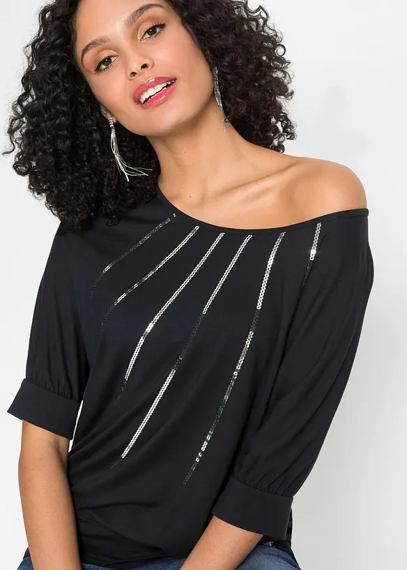 T-shirt fluide en viscose extensible, bonprix