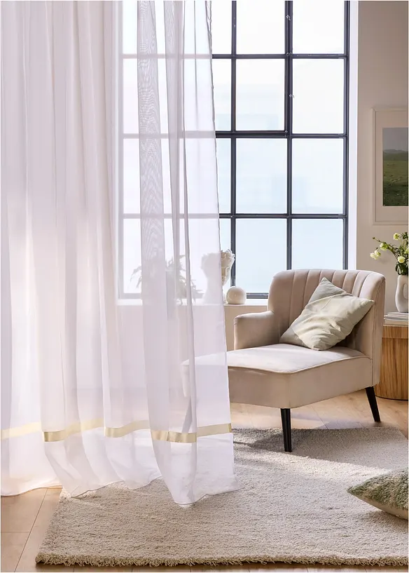 Store voilage avec ruban satin, bonprix