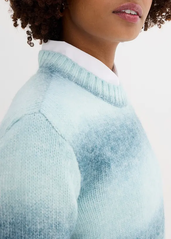 Pull doux en grosse maille contenant de la laine, bonprix