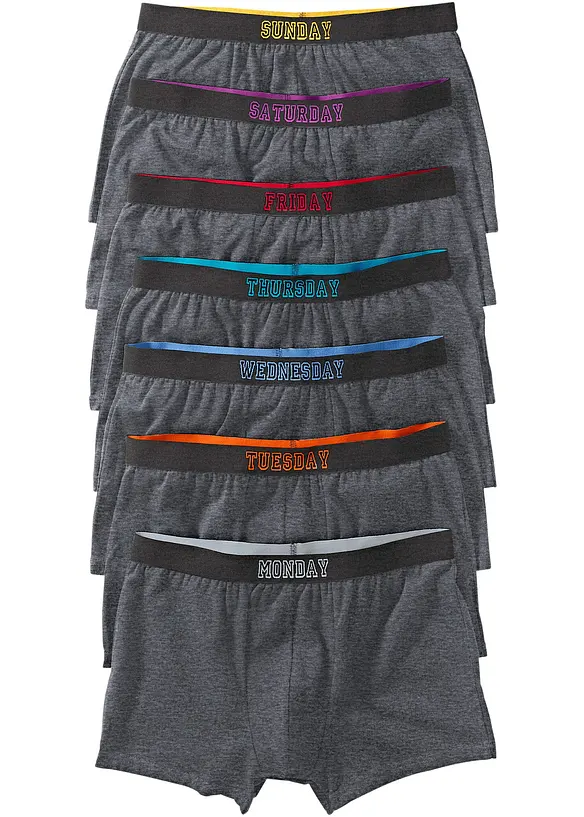 Lot de 7 boxers coton, bonprix