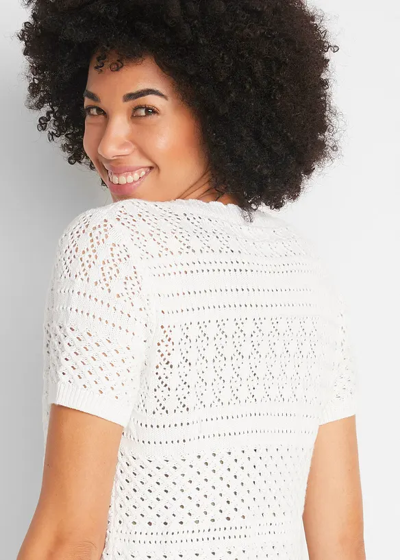 Boléro court en crochet, bonprix