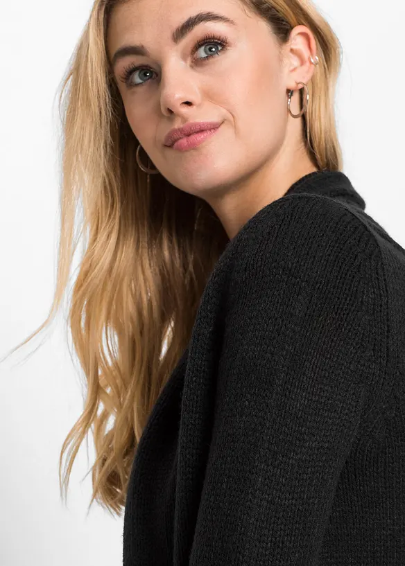 Gilet long en maille, bonprix