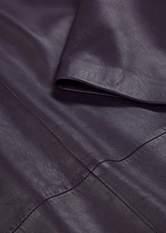 Tunique en cuir d’agneau nappa, bonprix