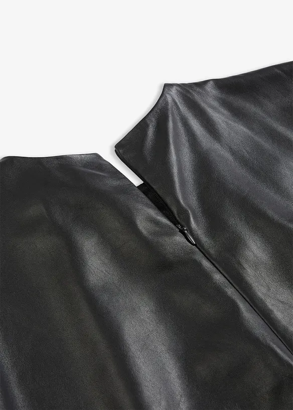 Tunique en cuir d’agneau nappa, bonprix