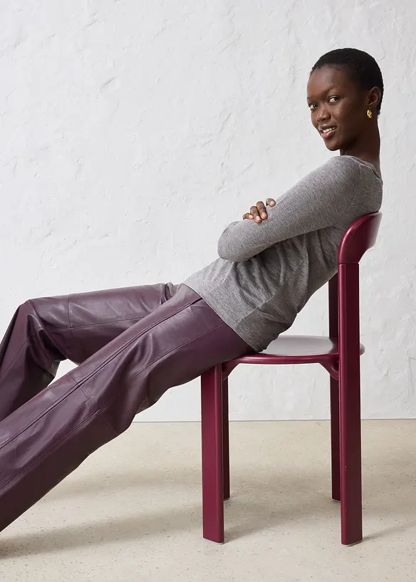 T-shirt en laine mélangée, bonprix