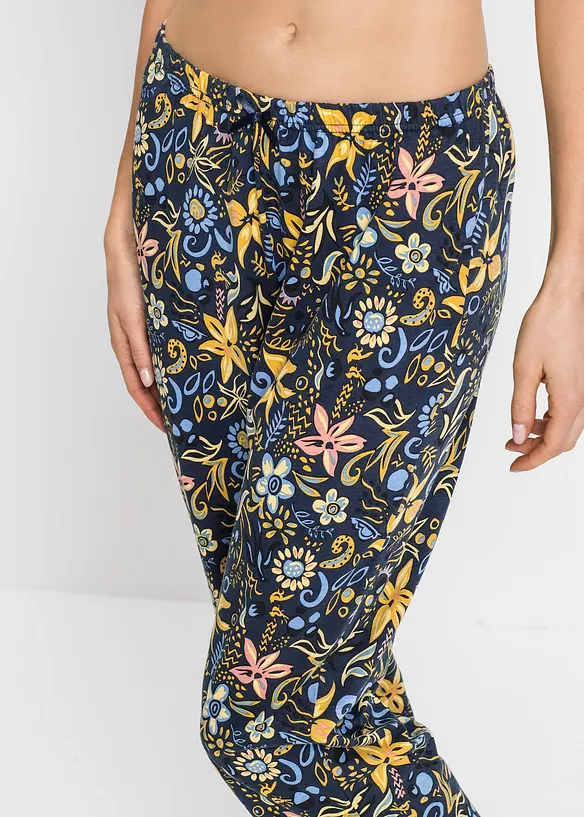 Pyjama corsaire à manches courtes 100% coton, bonprix