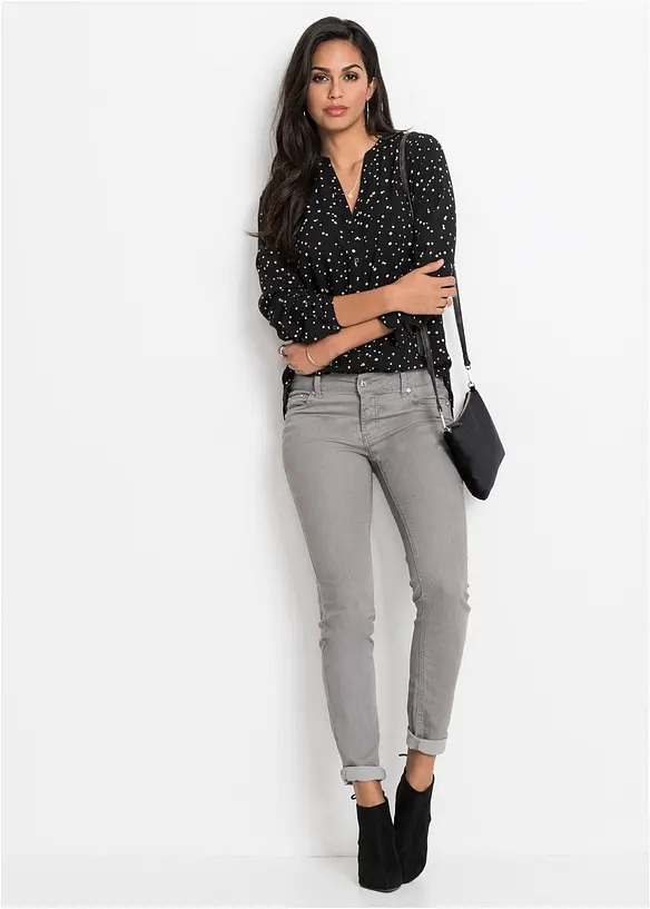 Chemisier &agrave; pois, bonprix