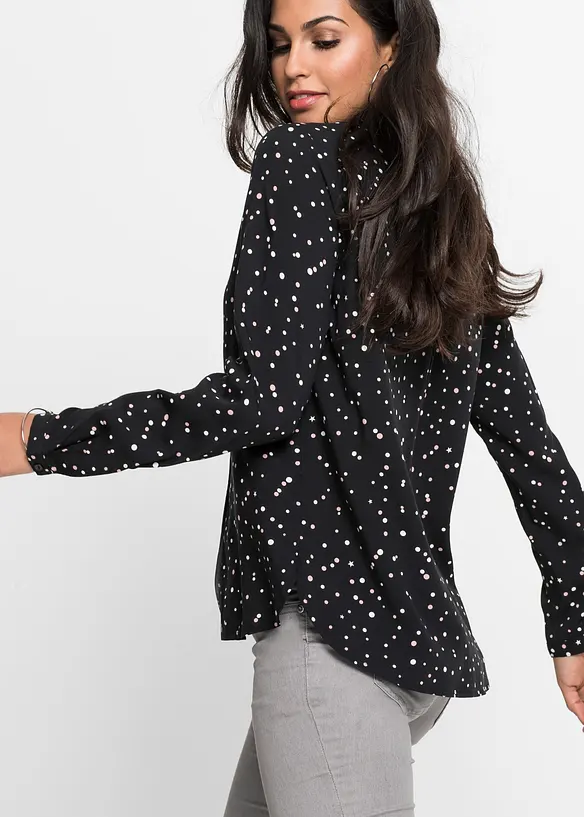 Chemisier &agrave; pois, bonprix