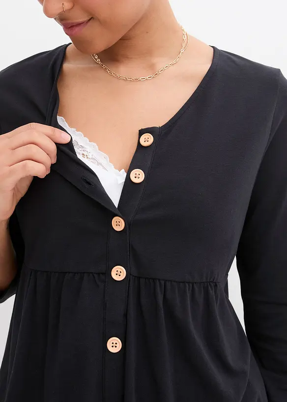 T-shirt de grossesse avec fonction allaitement en coton, bonprix