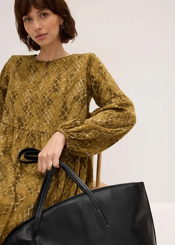 Robe midi en satin fluide, bonprix