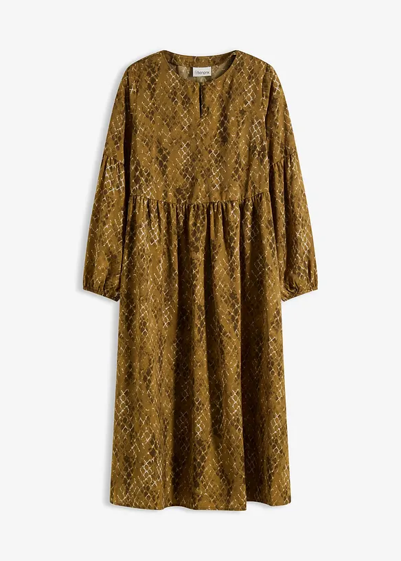 Robe midi en satin fluide, bonprix