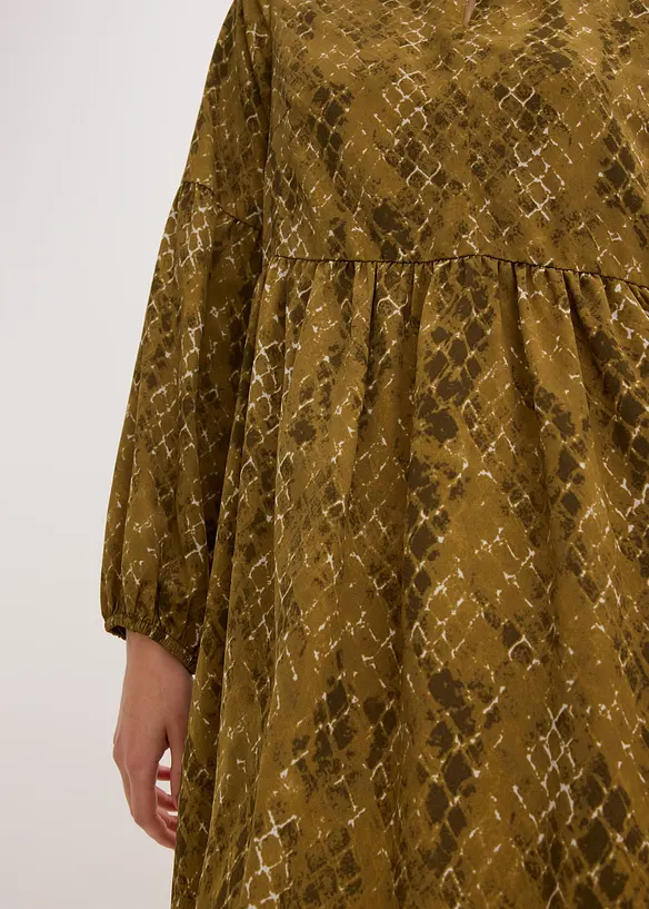 Robe midi en satin fluide, bonprix