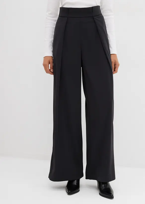 Pantalon évasé à pinces, bonprix