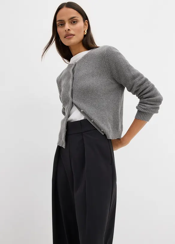 Pantalon évasé à pinces, bonprix