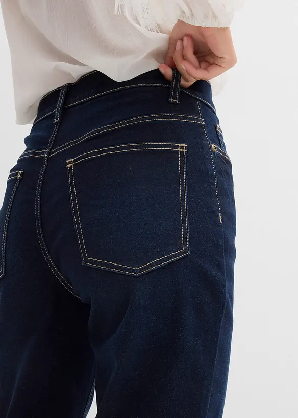 Jean droit taille haute, raccourci, bonprix