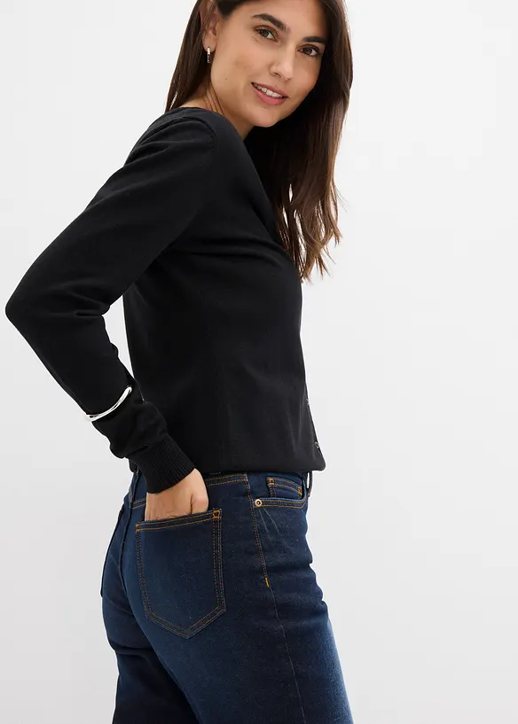 Jean bootcut, taille mi-haute, bonprix