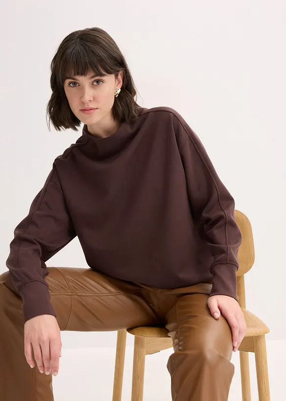 Sweat oversize en matière néoprène douce, bonprix
