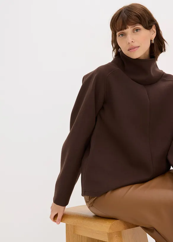 Pull col boule, bonprix