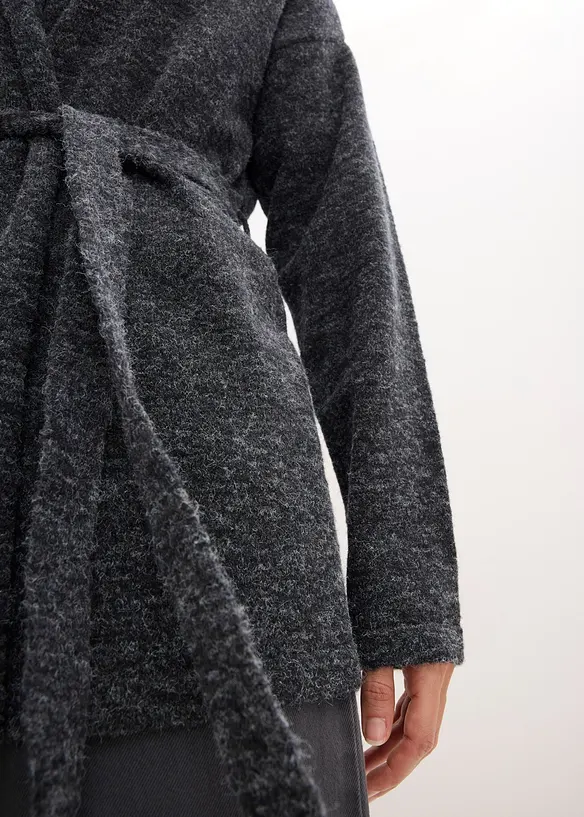 Gilet en maille poils duveteuse, bonprix