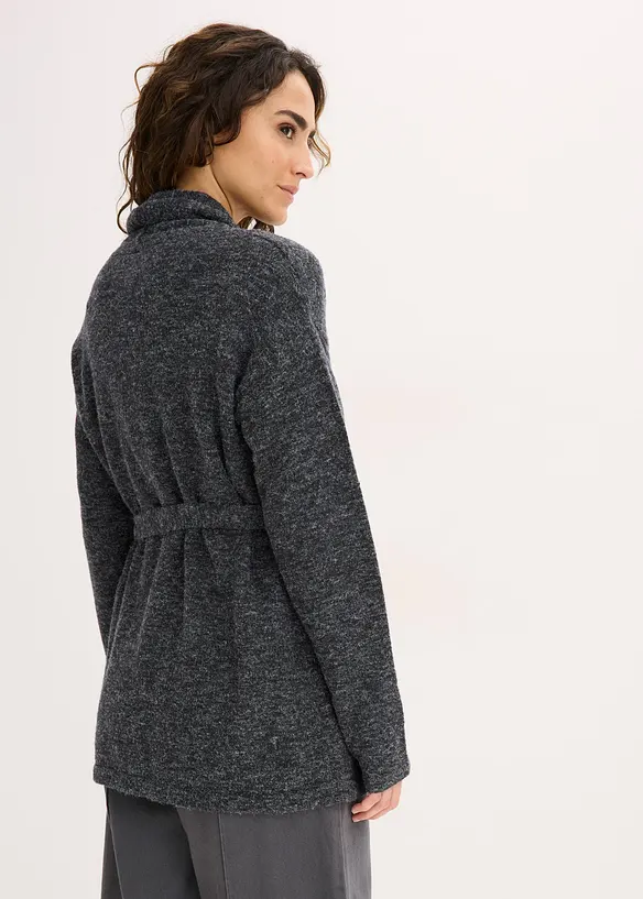 Gilet en maille poils duveteuse, bonprix