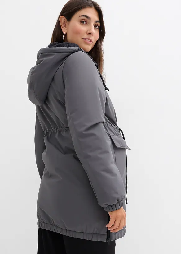 Parka de grossesse et de portage doubl&eacute;e sherpa, bonprix