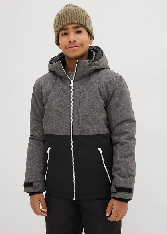 Veste d’hiver rembourrée à capuche, style color block, bonprix