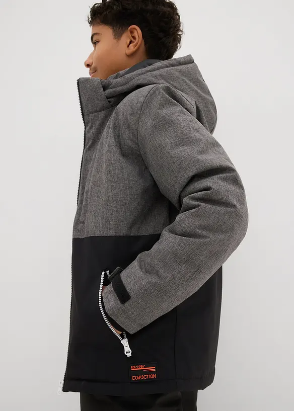 Veste d’hiver rembourrée à capuche, style color block, bonprix