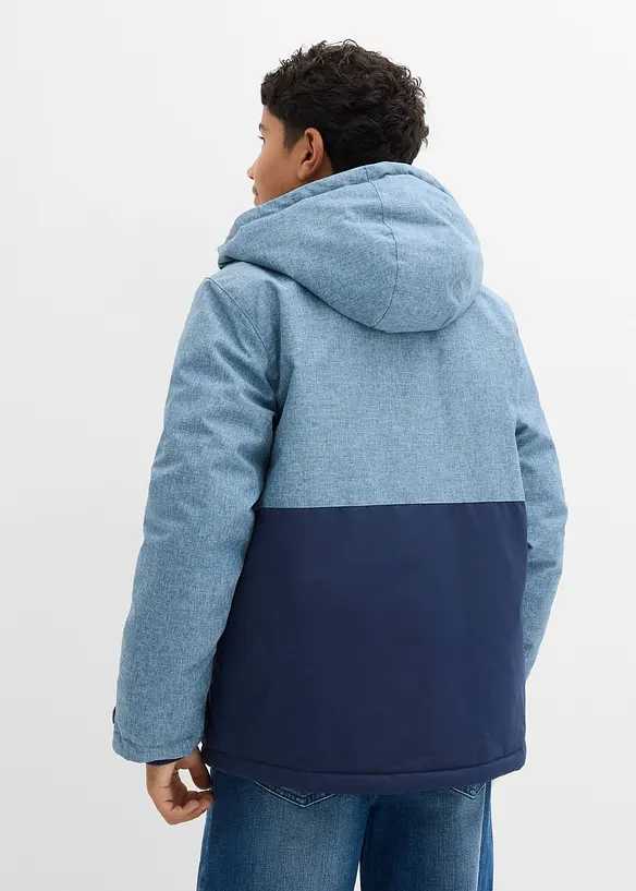 Veste d’hiver rembourrée à capuche, style color block, bonprix