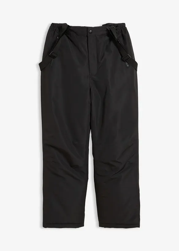 Pantalon de ski imperméable à bretelles, doublure chaude, bonprix