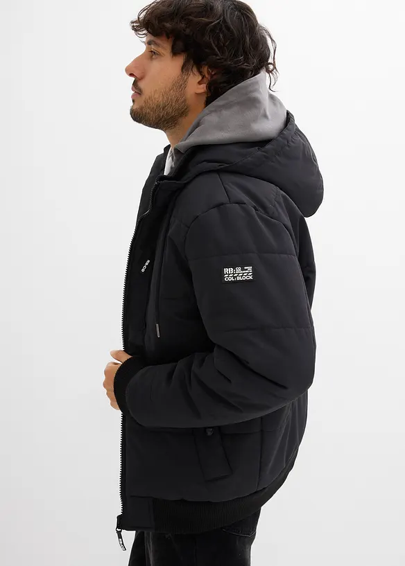 Blouson d’hiver matelassé à capuche, bonprix