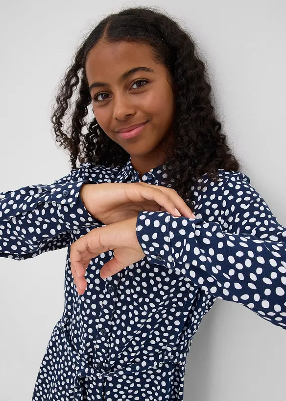 Robe-chemise en viscose fluide, bonprix