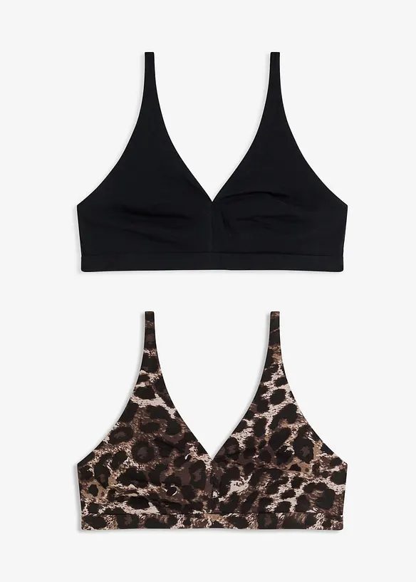 Soutien-gorge bralette coton sans armatures, bonprix