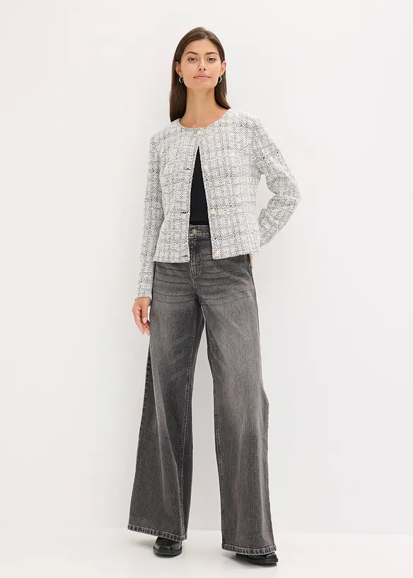 Gilet en maille bouclette, bonprix