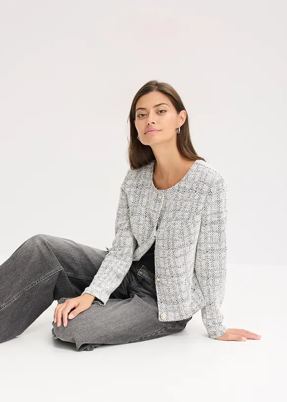 Gilet en maille bouclette, bonprix