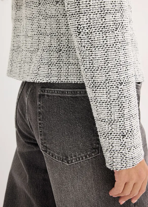 Gilet en maille bouclette, bonprix