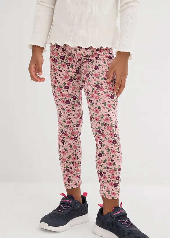 Lot de 2 leggings en coton extensible, bonprix