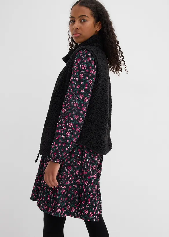 Robe en jersey effet froissé, bonprix