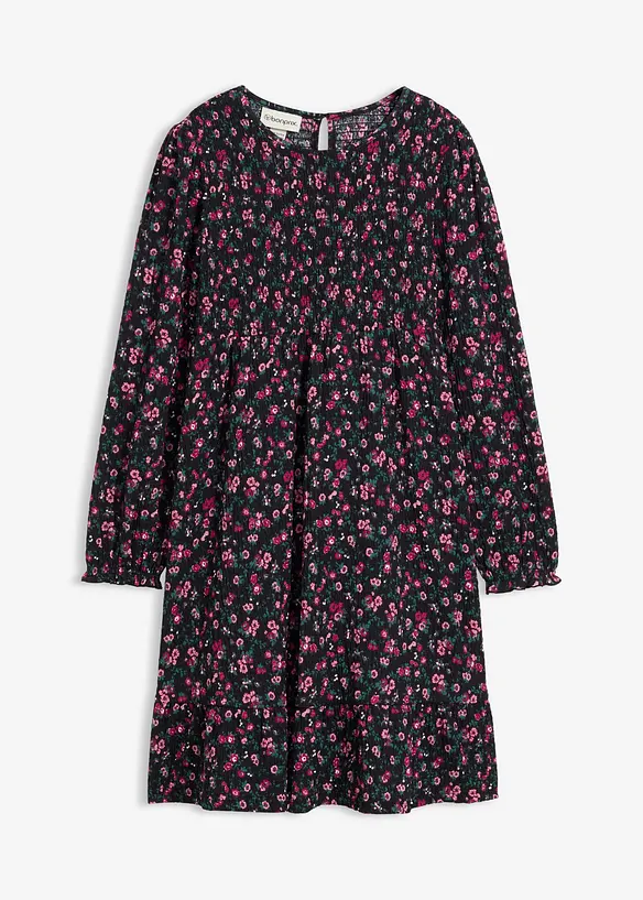 Robe en jersey effet froissé, bonprix