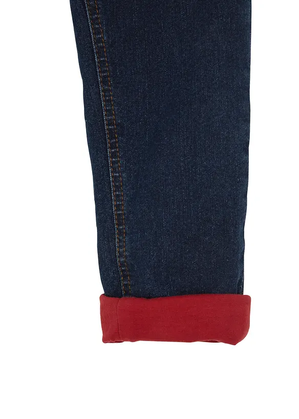 Jean chaud garçon avec doublure jersey, bonprix