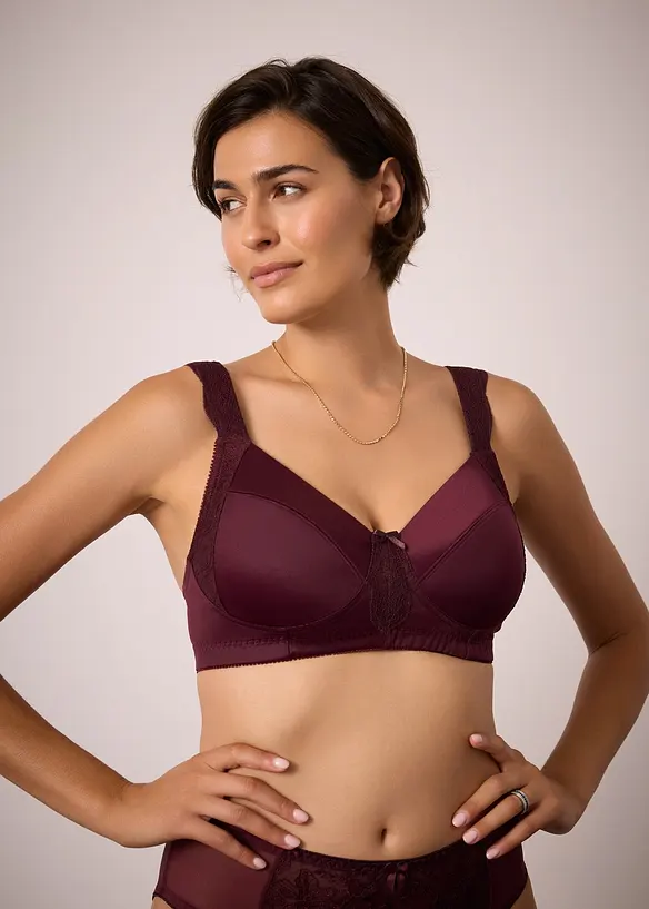 Soutien-gorge grand maintien sans armatures, bretelles rembourrées, bonprix