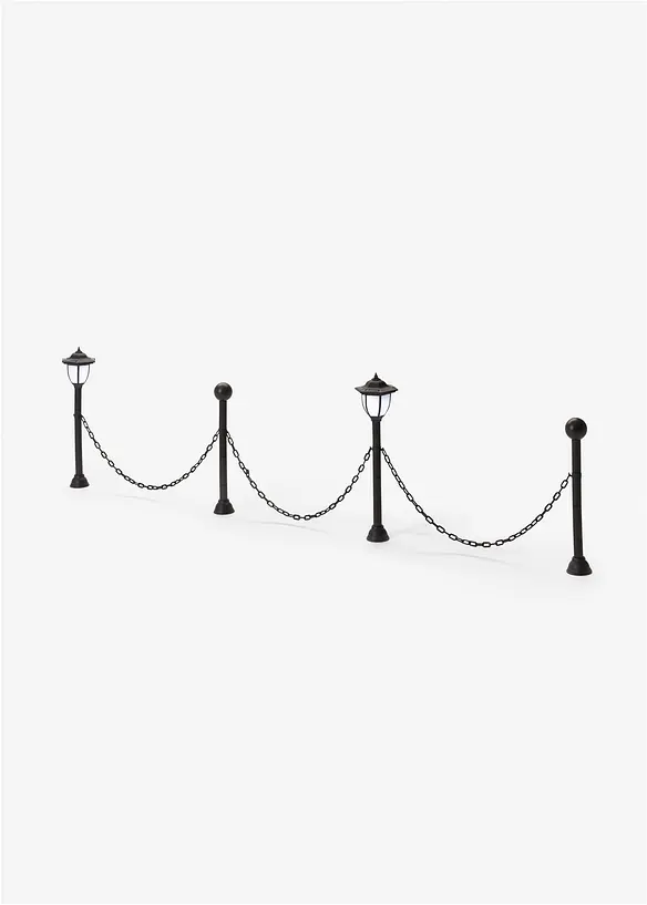 &Eacute;clairage solaire bordure de chemin avec cha&icirc;ne, bonprix