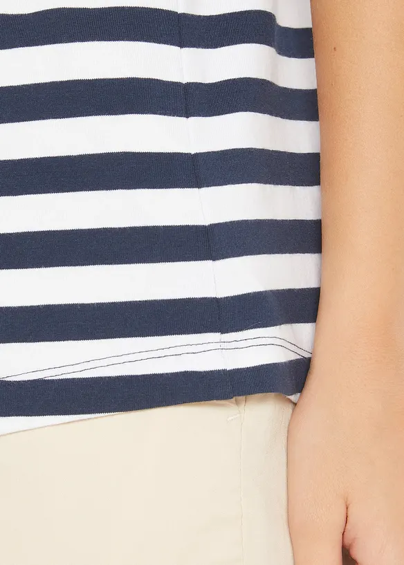 T-shirt à encolure bateau, bonprix