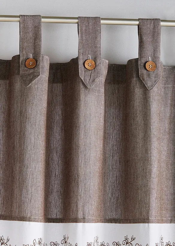 Rideau en coton rayé (1 pce), bonprix