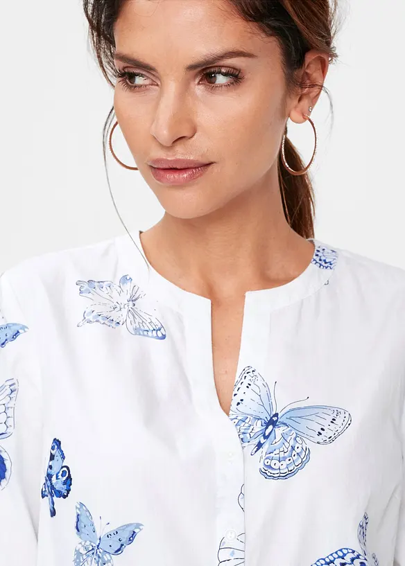 Chemisier imprimé en viscose, bonprix