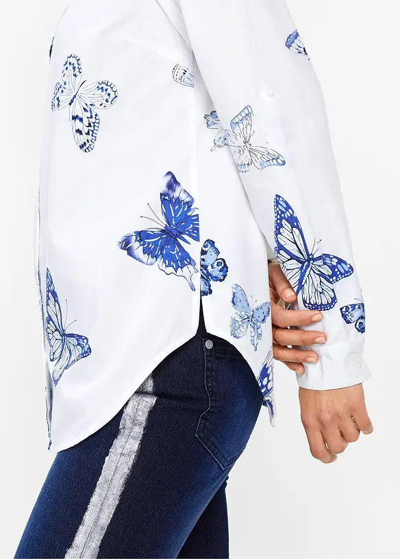 Chemisier imprimé en viscose, bonprix