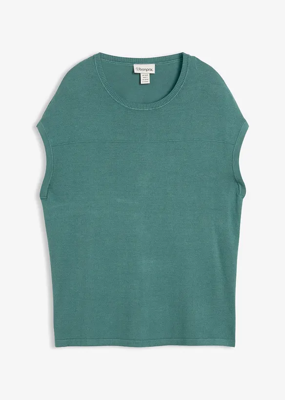 Pull doux sans manches en viscose mélangée, bonprix