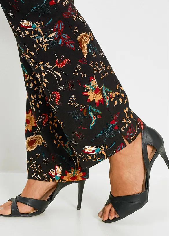 Pantalon taille élastiquée en viscose, bonprix