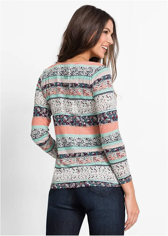 Tunique T-shirt à manches longues, bonprix