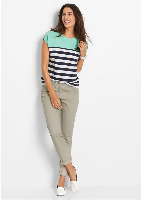 T-shirt en coton flammé, bonprix