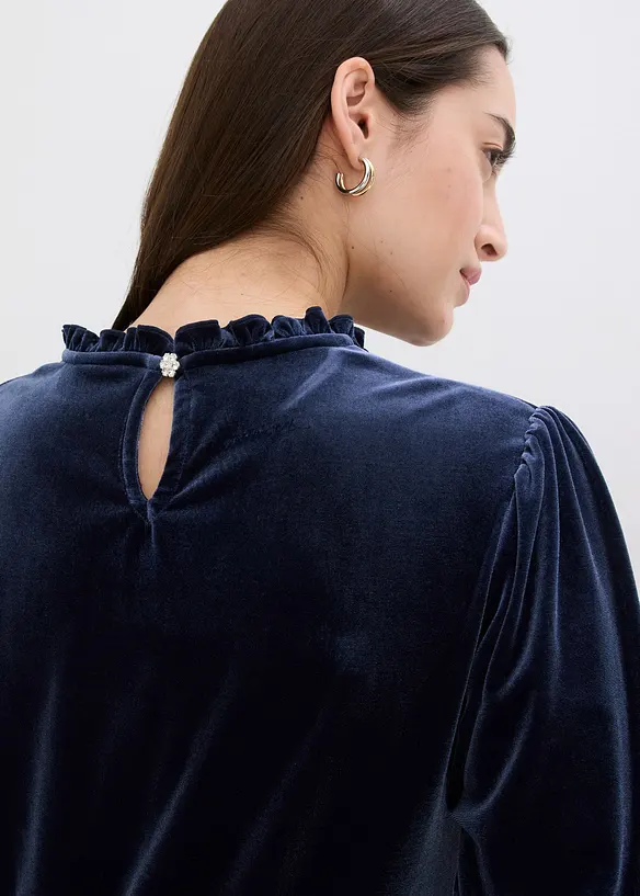 T-shirt avec du velours doux, bonprix